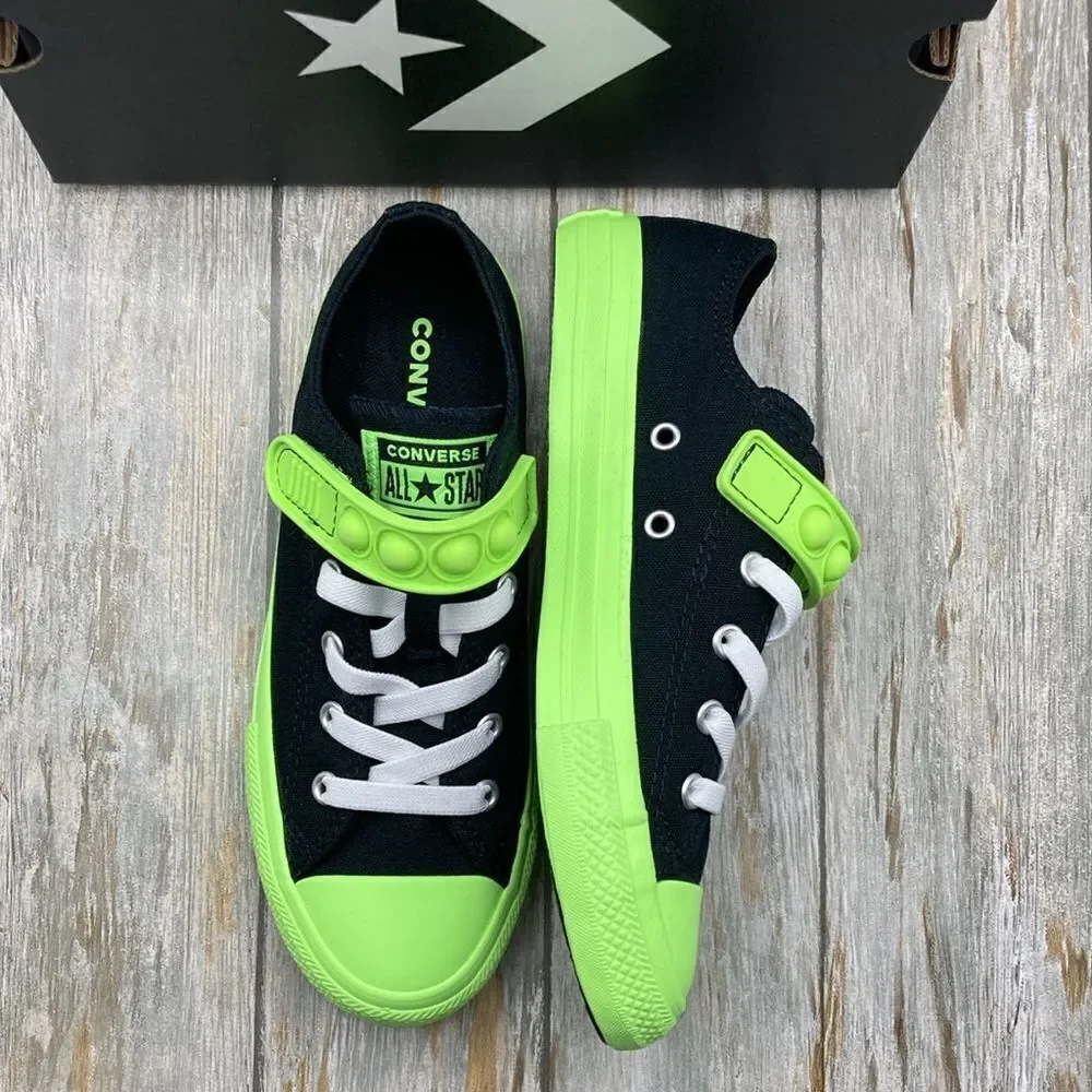 Chuck Taylor All Star Bubble Strap Easy-On Hyper Brights Sneaker Shoes Size 3